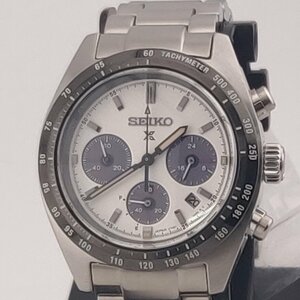 3615@[ Seiko watch ] wristwatch SBDL085 Prospex SPEEDTIMER solar chronograph 10 atmospheric pressure waterproof men's silver [0507]