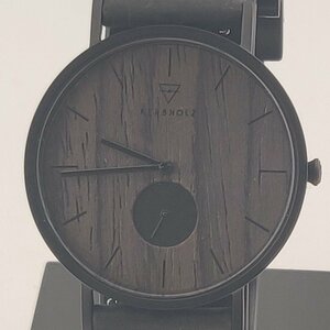 3649@カーブホルツ 腕時計 MFRI4226 木製 ステンレススチール アナログ ドイツデザイン 男女兼用 ブラック【0430】
