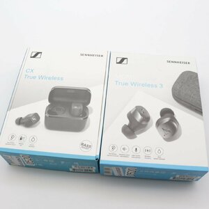 3719▲【ジャンク/訳有 2点まとめ売り】Sennheiser MOMENTUM True Wireless 3/CX True Wireless ブラック 部品取りにどうぞ【0520】