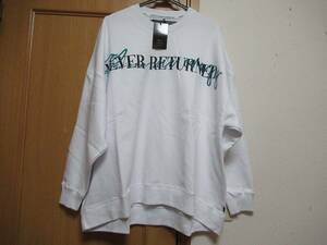 *801 noise scape new goods white cotton. wide sweatshirt M sweatshirt NOISESCAPE