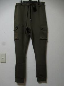 *840 noise scape new goods OLIVE tapered cargo pants M NOISESCAPE