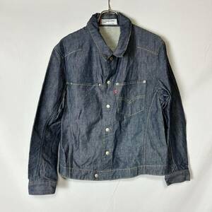 01年 日本製 美品 正規品 Levi's ENGINEERED JEANS 70100-08 リーバイス エンジニアード ジーンズ 立体裁断 デニムジャケット Gジャン L