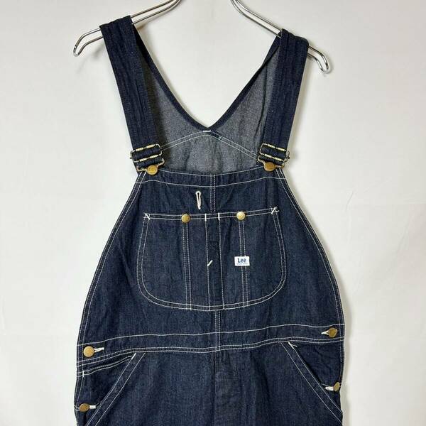 美品 日本製 正規品 Lee DUNGAREES OVERALL LM7254 リー ダンガリーズ オーバーオール デニム サロペット インディゴ 濃紺 L