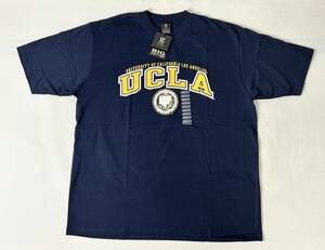 未使用品 ホンデュラス製 GEAR FOR SPORTS BIG COTTON UCLA カレッジロゴ Tシャツ ネイビー XL