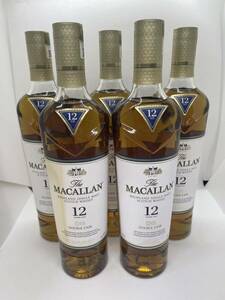 MACALLAN マッカラン ダブルカスク 40% 700ml 5本セット ラベル汚れあり