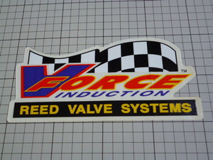 V FORCE INDUCTION REED VALVE SUSTEMS ステッカー (196×95mm) Vフォース リードバルブ