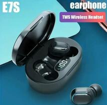 E7s tws Bluetoothヘッドセットワイヤレスヘッドセット(ブラック)_画像1