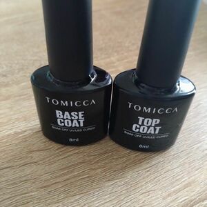 ☆土日限定セール☆TOMICCA ジェルネイル ベースコート＆ノンワイプトップコート 8ml 2本セット