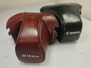 【リサイクル】 Nikon Canon カメラケース ニコン キャノン CASE フィルムカメラ 1円スタート売り切り昭和骨董品 ビンテージ 一眼レフ