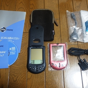 かなり美品　単4電池動作　Palm Computing m100　スタイラス、カバー、Hotsyncケーブル、説明書、ソフトCD　他　中古