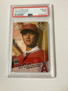 2017　TOPPS　NOW　OS-80　大谷翔平　入団会見　ルーキーカード　 送料無料　PSA鑑定済み(評価 ９)