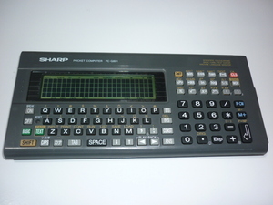 【SHARP シャープ POCKET COMPUTER PC-G801 】1988年製　中古動作品　取扱説明書付き