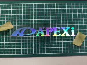 APEXi　切文字ステッカー　２Ｘ１１cm　レインボー