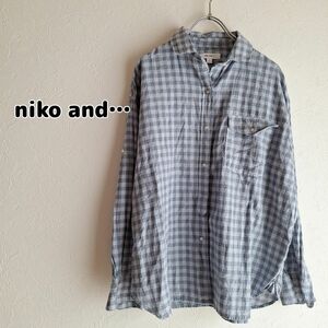 niko and… チェックシャツ ブラウス ニコアンド 3305 