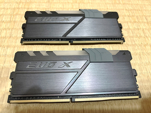 中古 GeIL GAEXSY416GB3200C16ADC DDR4 8GBの2枚組セット EVO X II