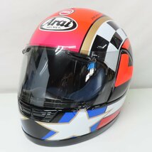 【激レア】【希少】Arai アライ RX-7 RR2 ケビン シュワンツ レプリカ フルフェイスヘルメット Lサイズ バイク 二輪 オートバイ レーサー_画像2