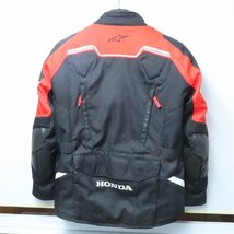 【美品】alpinestars×HONDA アルパインスターズ×ホンダ ANDES V2 Drystar ジャケット Mサイズ ウェア メンズ バイク ライディング_画像2