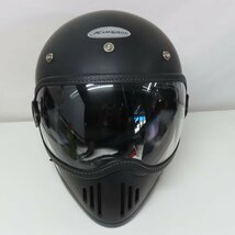 【専用ゴーグル付き】HORIZON ホライゾン MX-H3 BOLT フルフェイスヘルメット フリーサイズ バイク 二輪 オートバイ ツーリング_画像5