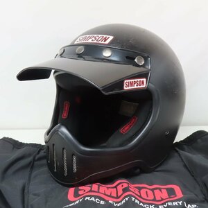 SIMPSON シンプソン M50 フルフェイスヘルメット Mサイズ マットブラック NORIX バイク 二輪 オートバイ ツーリング 人気