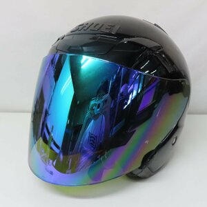 【レア】【希少】SHOEI ショウエイ J-FORCE3 Jフォース3 ジェットヘルメット XXLサイズ ブラック 大きい バイク 二輪 スクーター 原付