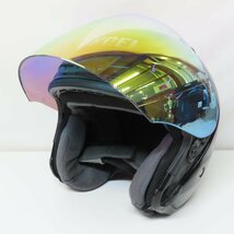 【激レア】【希少】【中古美品】SHOEI ショウエイ J-FORCE2 Jフォース2 ジェットヘルメット ブラック バイク 二輪 スクーター 原付_画像3