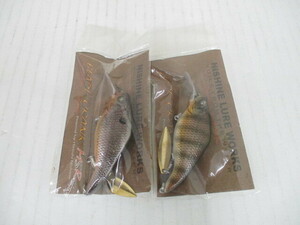 T3012 free shipping!nisine lure Works blade crank M5R 2 piece set blue girudeadly shad unused goods 