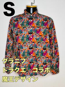 グラニフ　ボスパターン　ドラクエコラボ　デザインシャツ　極美品　Sサイズ マルチカラー