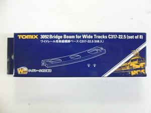 TOMIX　3092　ワイドレール用単線橋脚ベースC317-22.5　8本入