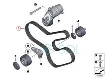 CONTINENTAL BMW F02 740Li ファンベルト 8PK1478 11287628659 11287589365 出荷締切18時_画像5