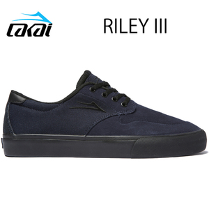 スケートボード シューズ スニーカー スケシュー 靴 ラカイ LAKAI RILEY 3 MIDNIGHT SUEDE US8.5 (26.5cm)