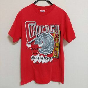 【USA製】希少 90s ビンテージ NBA CHICAGO BULLS シカゴ ブルス 半袖Tシャツ