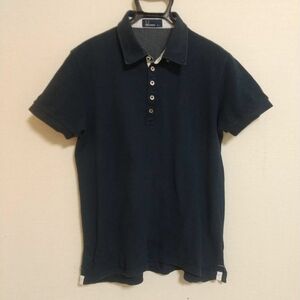 【日本製】FRED PERRY フレッドペリー 半袖 ポロシャツ L ネイビー