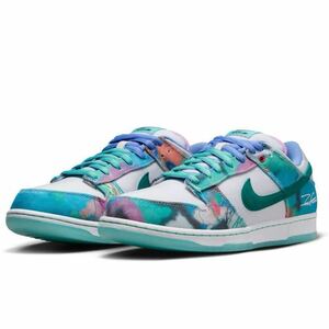 28.0cm 新品 Futura × Nike SB Dunk Low White and Geode Teal フューチュラ × ナイキ SB ダンク ロー ホワイト アンド ジオードティール