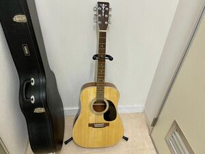 ARIA acoustic guitar ADW-250 used Aria akogi hard case attaching present condition goods wood serial 70000 number pcs free shipping postage exhibitior charge 