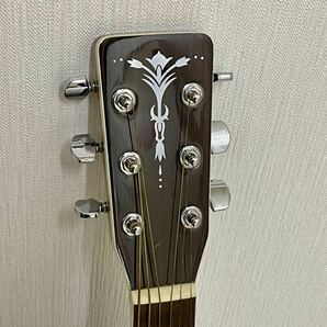 ARIA アコースティックギター ADW-250 中古 アリア アコギ ハードケース付 現状品 ウッド シリアル70000番台 送料無料 送料出品者負担の画像2
