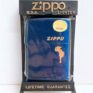 未使用　ブルー　1996年製　ウィンディ　Windy　ZIPPO　ジッポー　オイルライター