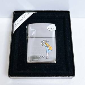 未使用　入手困難　シルバープレート　銀仕上げ　1995年製　Windy　ウィンディ　ZIPPO　ジッポー　オイルライター