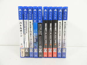 058/A815★中古品★PS４ソフト★PS4ソフト 10点まとめセット モンハン/COD/ドラゴンクエスト/バトルボーン/ASTRO BOT/VR WORLDS