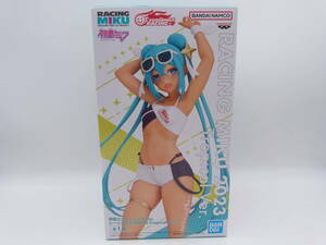 091/M834* unopened * figure * Hatsune Miku racing Ver. racing Miku 2023TropicaiVer.* box scratch have 