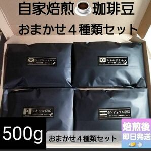 ①自家焙煎屋　珈琲豆　coffee　おまかせ２種類〜4種類セット　500g