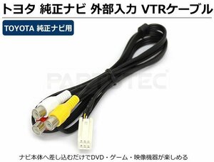 トヨタ 純正ナビ用 外部入力 VTRアダプター 接続ケーブル ■ プリウス NHW20 後期 【在庫あり】 /28-101