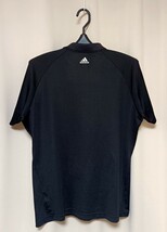 ☆まとめていかがでしょうか□■adidas GOLF■□ 半袖 速乾ポロシャツ ゴルフウェア キャップ フラットビル M 黒 白 BK /WH セット☆SALE◎_画像3