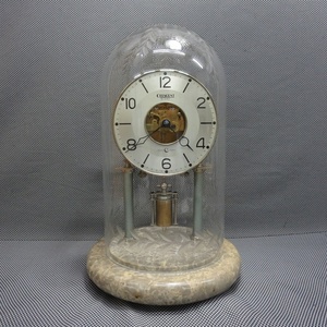 7* animation equipped *CRESCENT glass dome put clock marble cut glass ISHIHARA CLOCK.Co operation goods *10