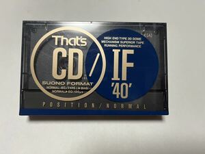 【未開封】太陽誘電 カセットテープ That's CD/IF 40