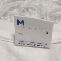 【1円スタート】Reebok　リーボック　半袖　Tシャツ　クレストTシャツ　M　白　メンズ_画像9
