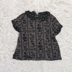 [ free shipping ]GrandGroundg rug la short sleeves tops 3 90-95cm child clothes 