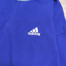 【送料無料】adidas　アディダス　長袖　ロンT　160cm　ロゴ　青　キッズ　子供服_画像5