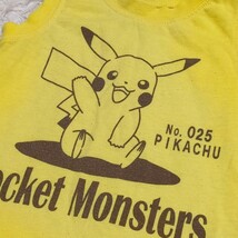 【送料無料】ポケットモンスター　ポケモン　タンクトップ　ノースリーブ　95㎝　ピカチュウ　キッズ　子供服_画像4