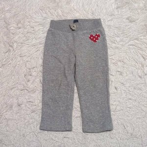 [ free shipping ]babygap baby Gap sweat pants 90. gray Heart baby child clothes 