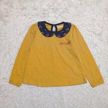 【送料無料】kuranbon　長袖　トップス　カットソー　120㎝　刺繍ロゴ　キッズ　子供服_画像1